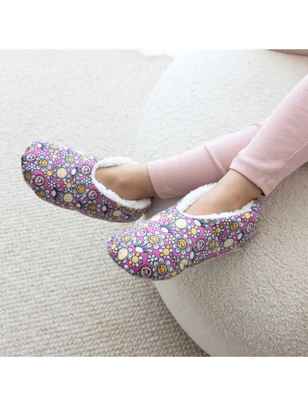 SnuggUps Kids Slippers - Flowers - Splosh