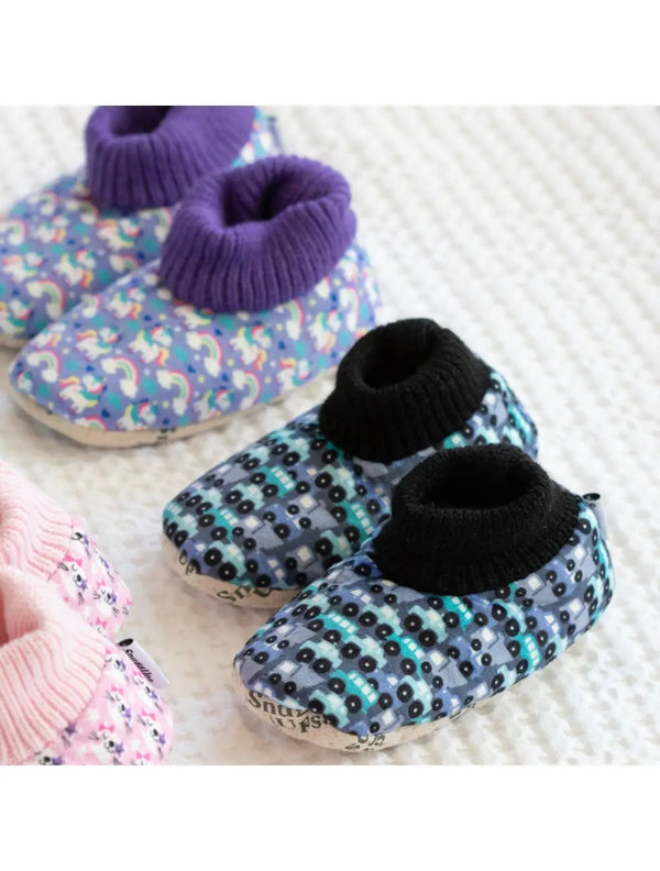 SnuggUps Toddler Slippers - Trucks - Splosh