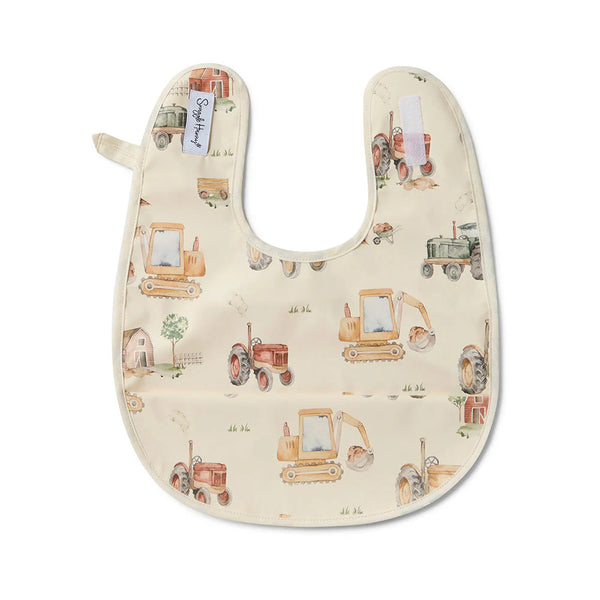Diggers & Tractors Snuggle Bib - Snuggle Hunny