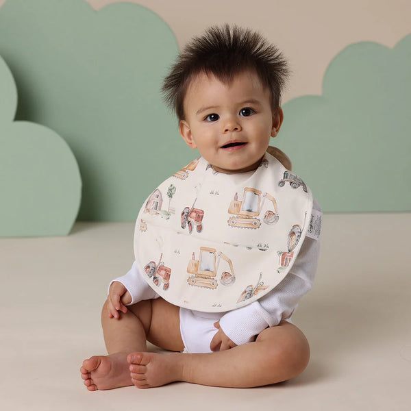 Diggers & Tractors Snuggle Bib - Snuggle Hunny