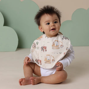 Diggers & Tractors Snuggle Bib - Snuggle Hunny