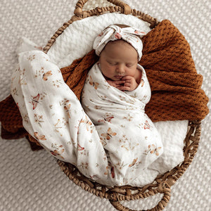 Butterfly Organic Muslin Wrap - Snuggle Hunny