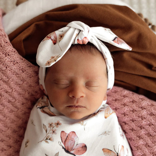 Butterfly Organic Topknot - Snuggle Hunny