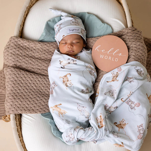 Kittens & Pebble Reversible Milestone Cards - Snuggle Hunny DISCOUNTED