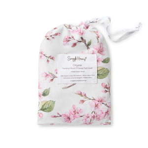 Cherry Blossom Organic Bassinet Sheet / Change Pad Cover - Snuggle Hunny