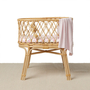 Cherry Blossom Organic Bassinet Sheet / Change Pad Cover - Snuggle Hunny