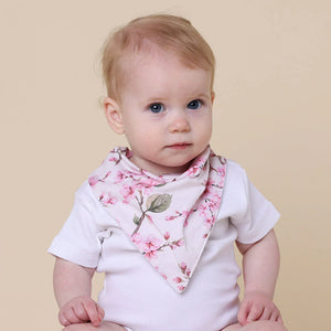 Cherry Blossom Organic Dribble Bib - Snuggle Hunny