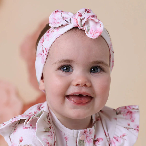 Cherry Blossom Organic Topknot - Snuggle Hunny