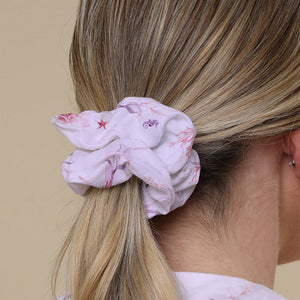 Coral Organic Scrunchie - Snuggle Hunny