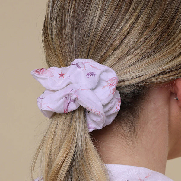 Coral Organic Scrunchie - Snuggle Hunny