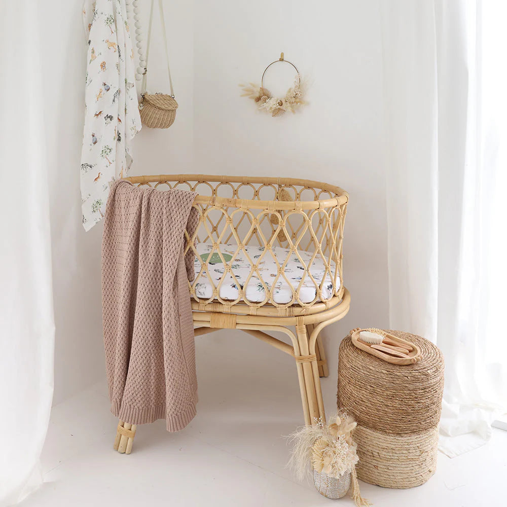 Dog Park Organic Bassinet Sheet / Change Pad Cover - Snuggle Hunny