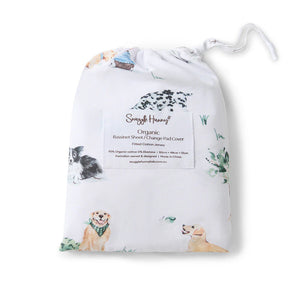 Dog Park Organic Bassinet Sheet / Change Pad Cover - Snuggle Hunny