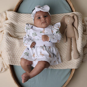 Dog Park Long Sleeve Organic Dress - Snuggle Hunny DISCOUNTED