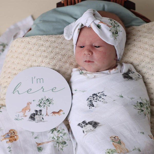 Dog Park & Seedling Reversible Milestone Cards - Snuggle Hunny