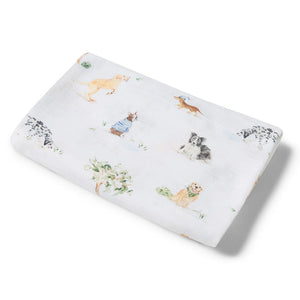 Dog Park Organic Muslin Wrap - Snuggle Hunny