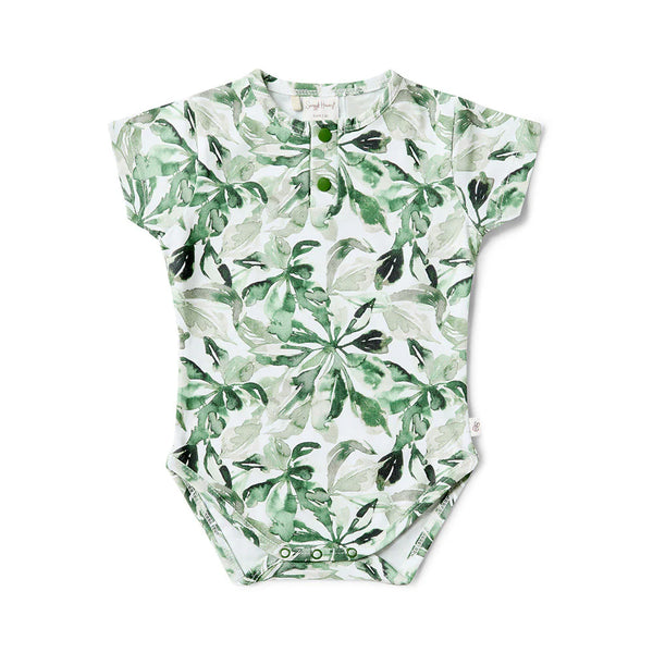 Evergreen Short Sleeve Bodysuit - Snuggle Hunny DISCOUNTED