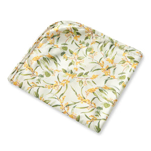 Golden Wattle Organic Jersey Wrap & Topknot Set - Snuggle Hunny