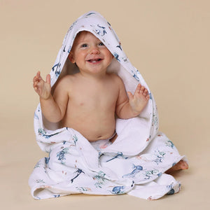 Ocean Organic Hooded Baby Towel - Snuggle Hunny