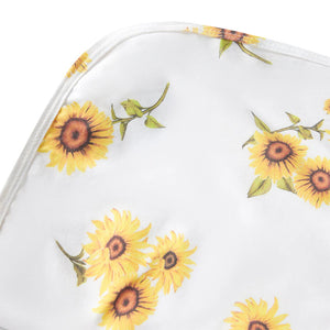 Sunflower Organic Jersey Wrap & Topknot Set - Snuggle Hunny