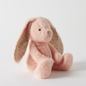 Floral Peach Bunny Medium - Jiggle & Giggle