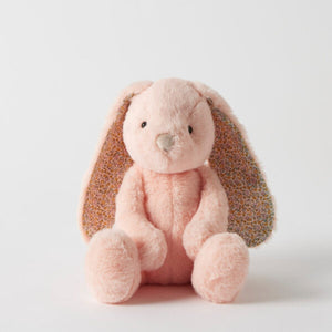 Floral Peach Bunny Medium - Jiggle & Giggle