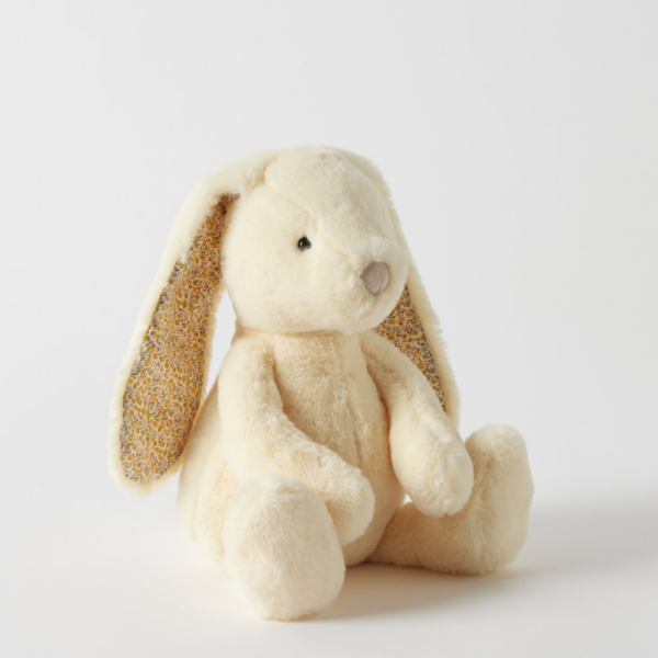 Floral Lemon Bunny Medium - Jiggle & Giggle
