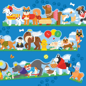 Dog Parade Shaped Floor Puzzle - 30pcs - Petit Collage