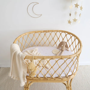 Stardust Organic Bassinet Sheet / Change Pad Cover - Snuggle Hunny