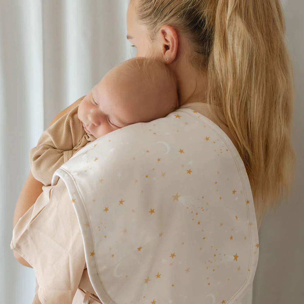 Stardust Organic Cotton Burp Cloth - Snuggle Hunny