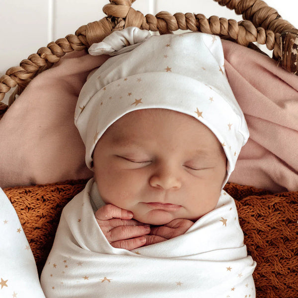 Stardust Organic Knotted Beanie - Snuggle Hunny