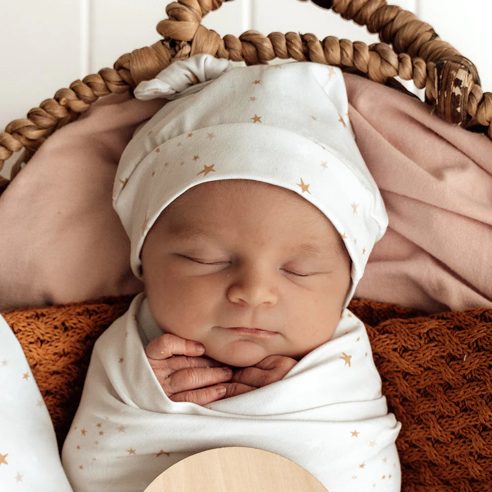 Stardust Organic Knotted Beanie - Snuggle Hunny