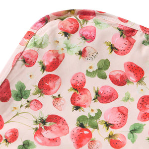 Strawberry Organic Jersey Wrap & Topknot Set - Snuggle Hunny
