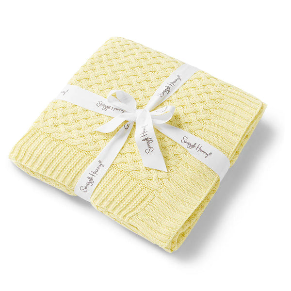 Sunlight Diamond Knit Organic Baby Blanket