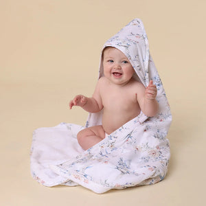 Sweet Swallows Organic Hooded Baby Towel - Snuggle Hunny