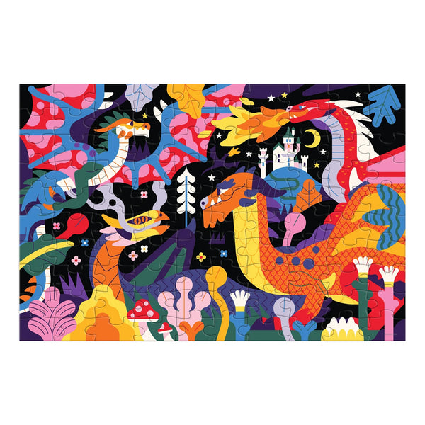 Dragons Glow in the Dark Puzzle - 100pc - Mudpuppy