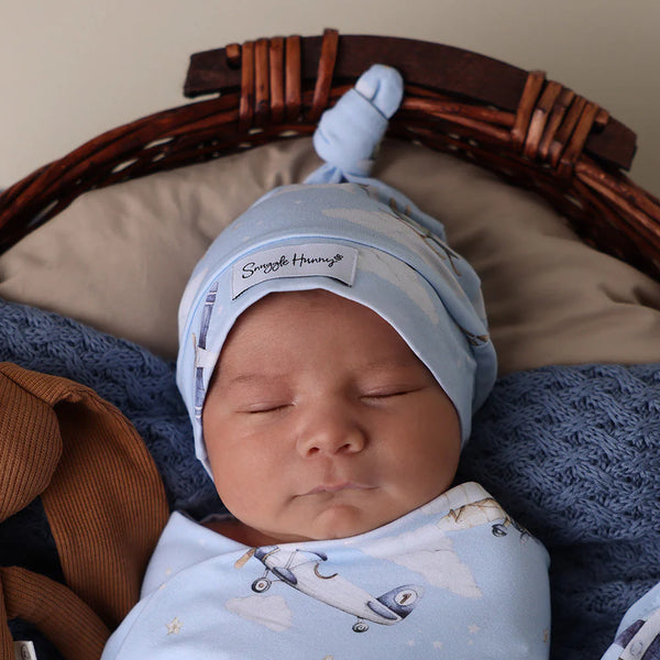 Taking Flight Organic Knotted Beanie - Snuggle Hunny