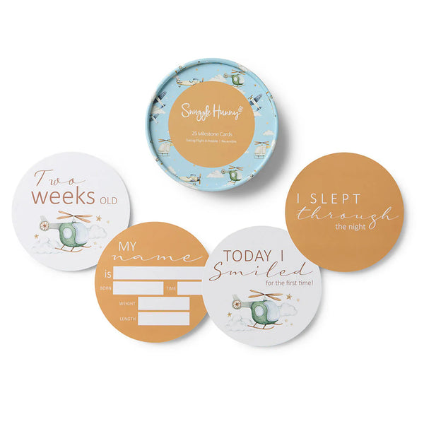 Taking Flight & Pebble Reversible Milestone Cards - Snuggle Hunny