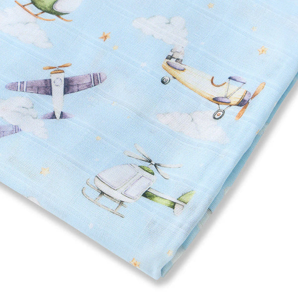 Taking Flight Organic Muslin Wrap - Snuggle Hunny