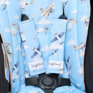 Pram Strap Covers - Taking Flight - Snuggle Hunny