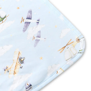 Taking Flight Organic Hooded Baby Towel - Snuggle Hunny