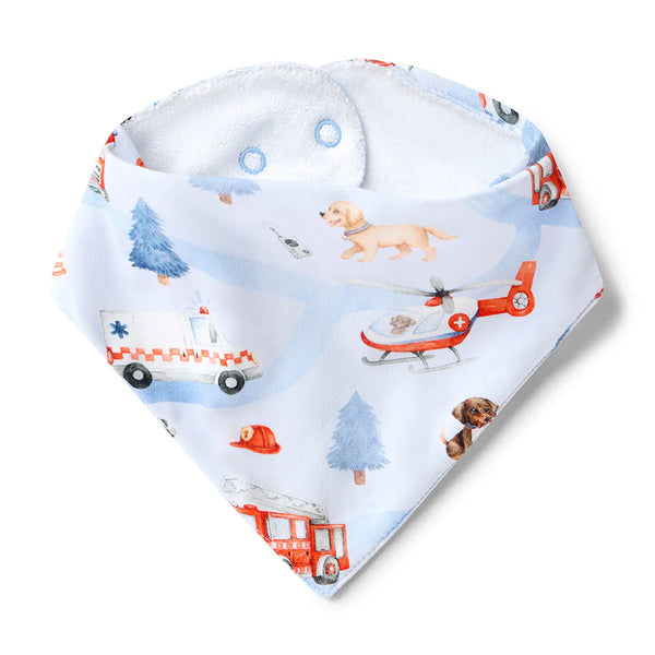 To The Rescue Organic Dribble Bib - Snuggle Hunny