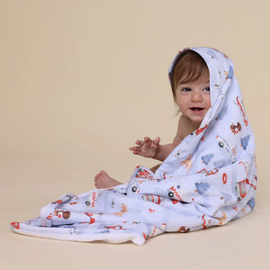 To The Rescue Organic Hooded Baby Towel - Snuggle Hunny