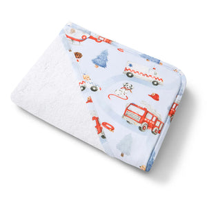 To The Rescue Organic Hooded Baby Towel - Snuggle Hunny