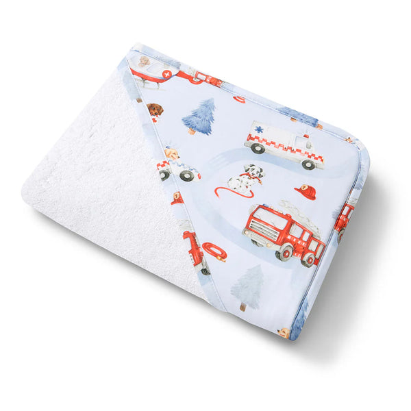 To The Rescue Organic Hooded Baby Towel - Snuggle Hunny