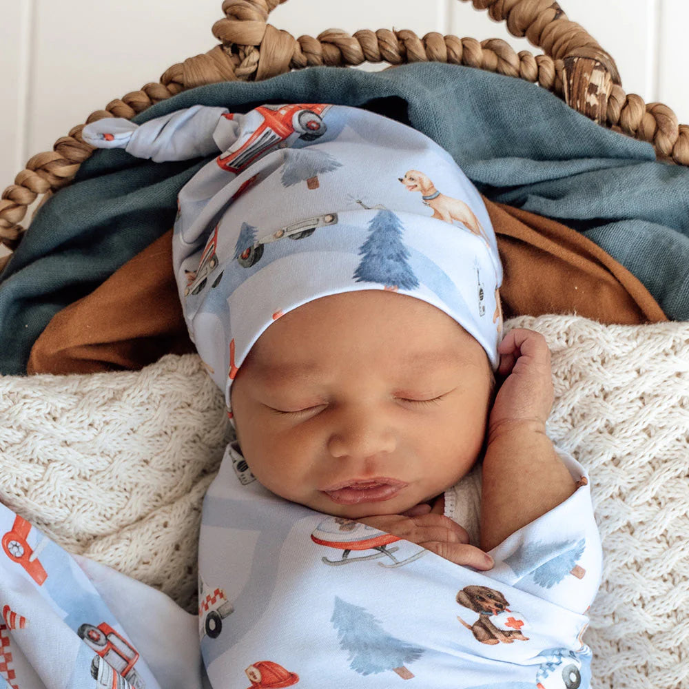 To The Rescue Organic Knotted Beanie - Snuggle Hunny