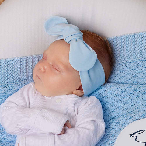 Baby Blue Organic Topknot - Snuggle Hunny