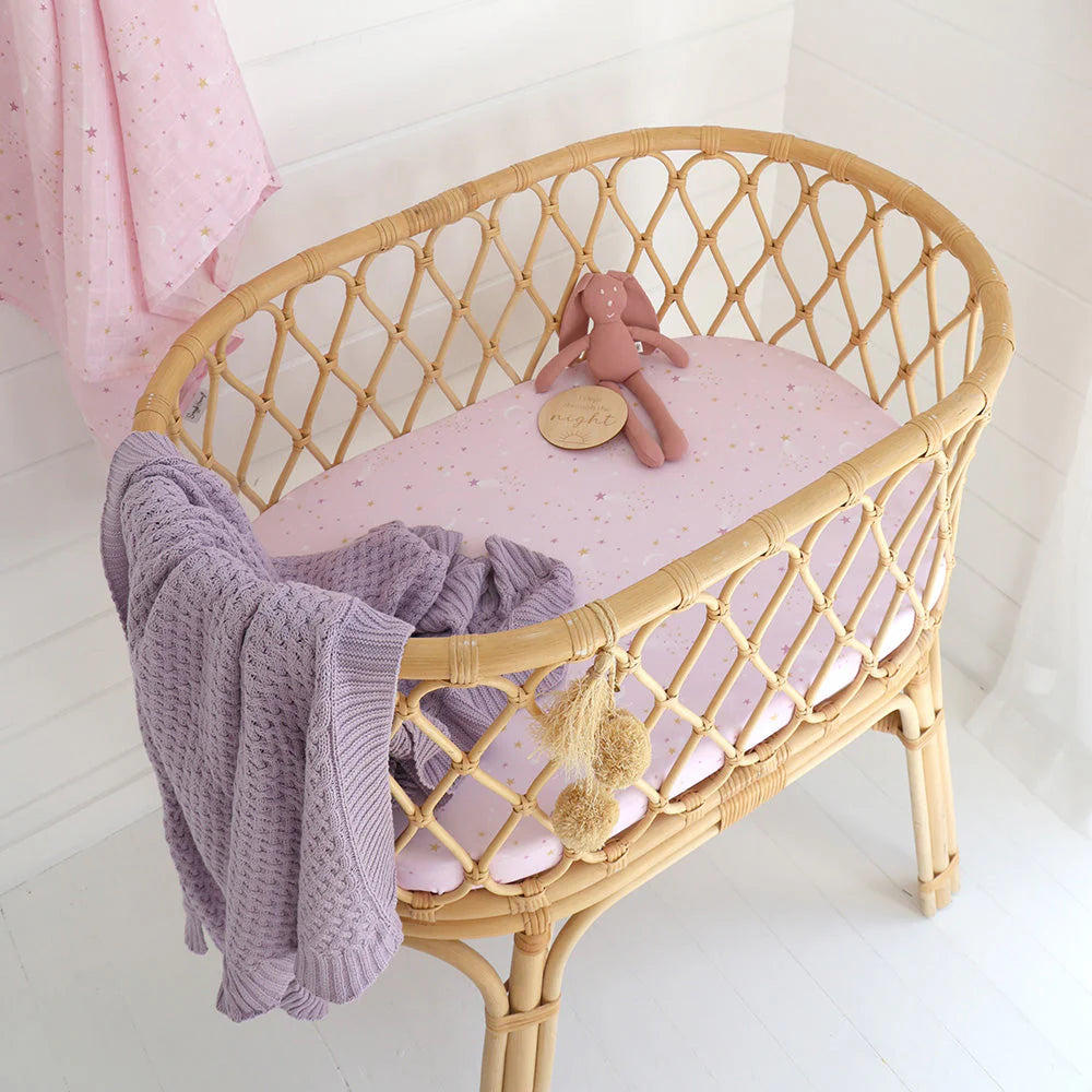 Twinkle Bassinet Sheet / Change Pad Cover - Snuggle Hunny