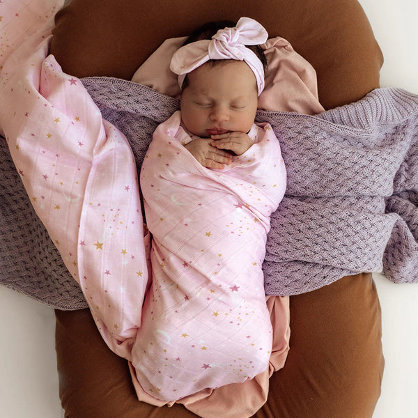 Twinkle Organic Muslin Wrap - Snuggle Hunny