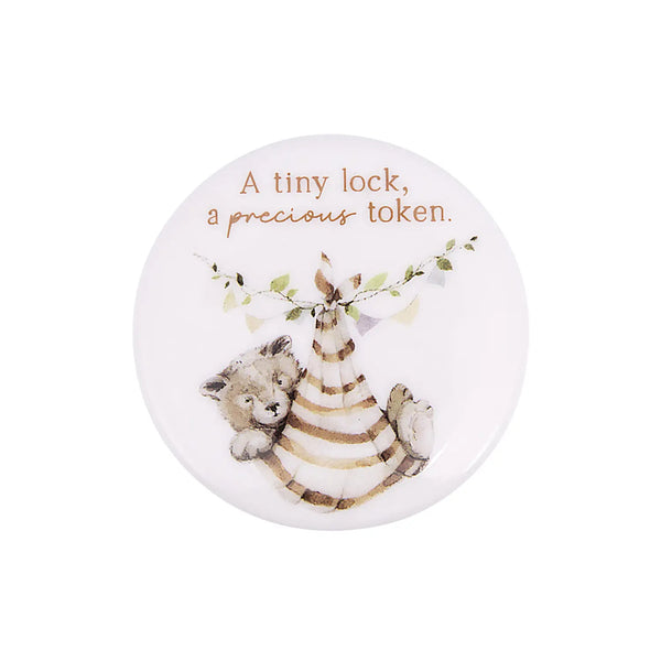 Tiny Wonders First Curl Ceramic Keepsake Box - Splosh