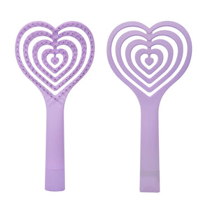 Detangling Hair Brush  - Lilac Heart - IS GIFT